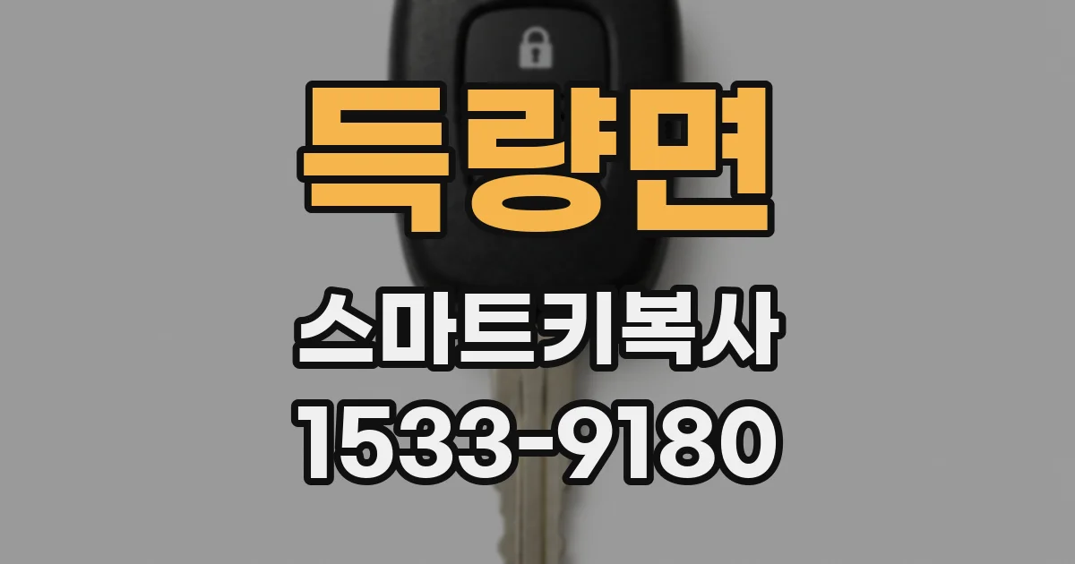 득량면 스마트키복사