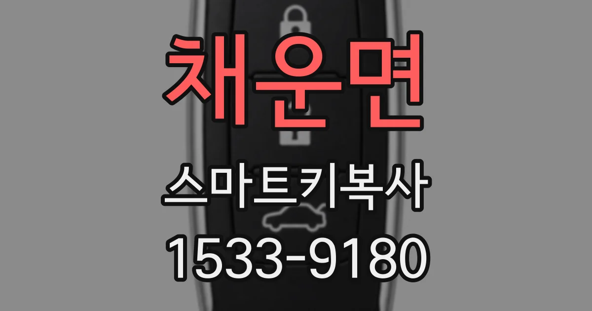 채운면 스마트키복사