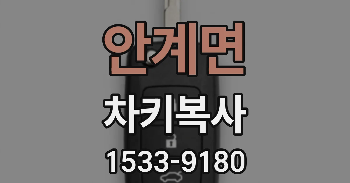 안계면 차키복사