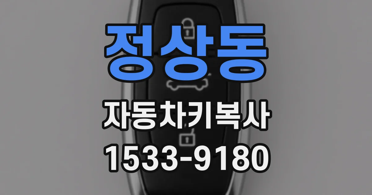 정상동 자동차키복사