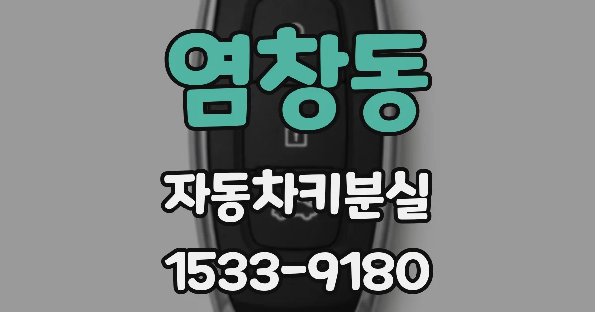 염창동 자동차키분실