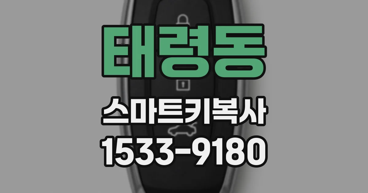 태령동 스마트키복사