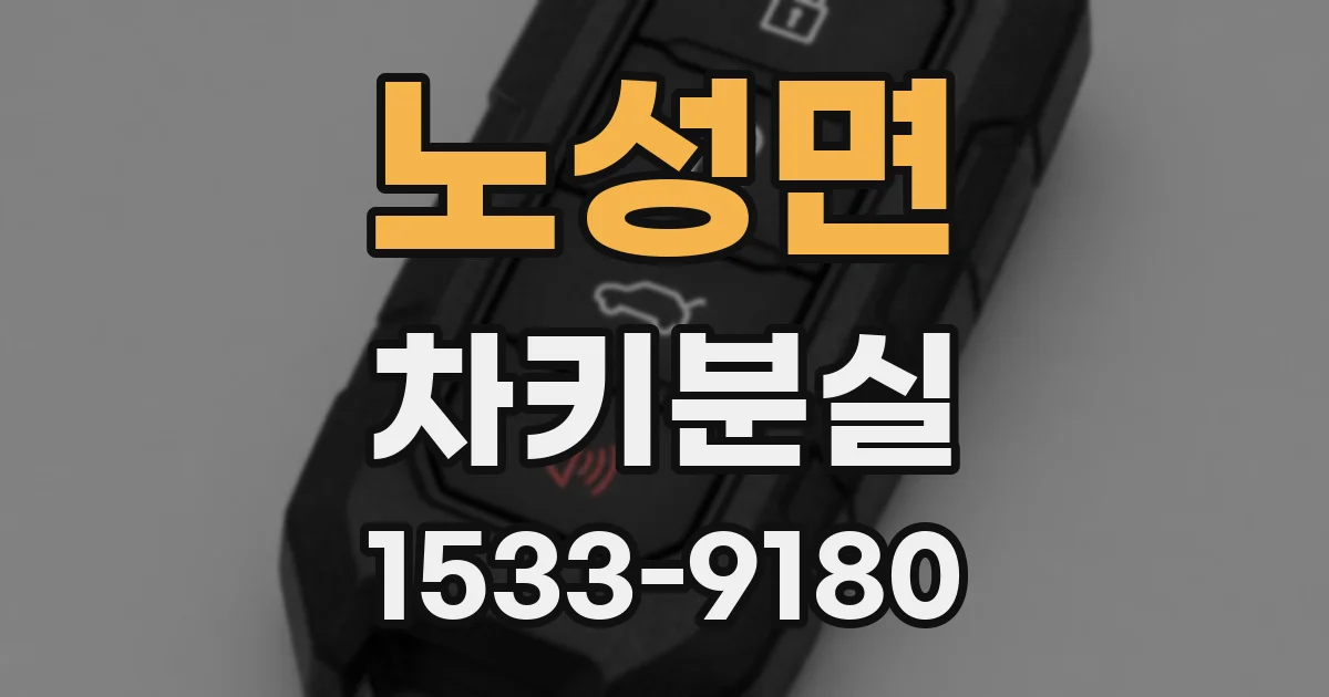 노성면 차키분실