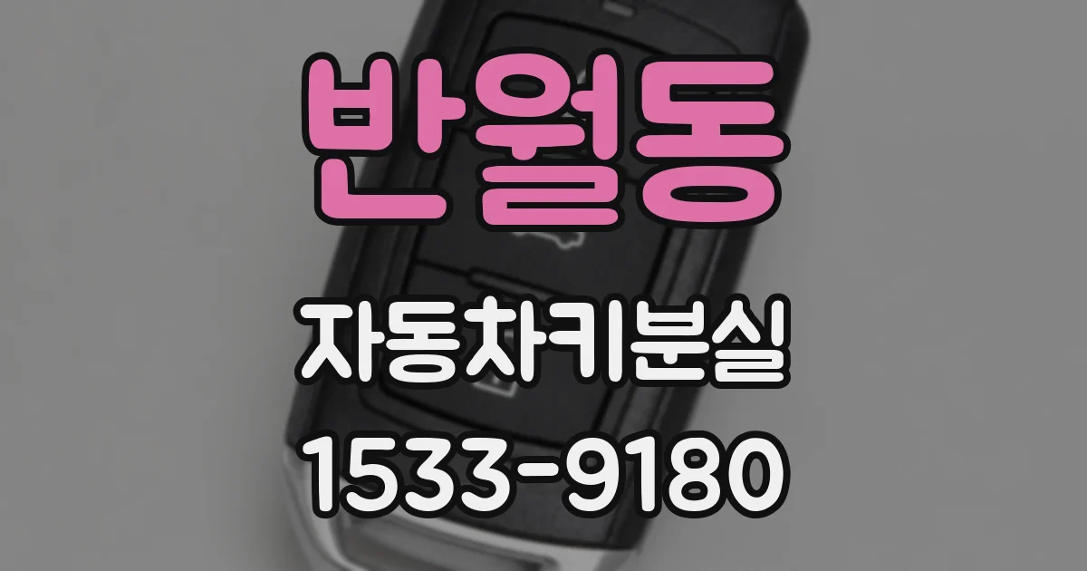 반월동 자동차키분실