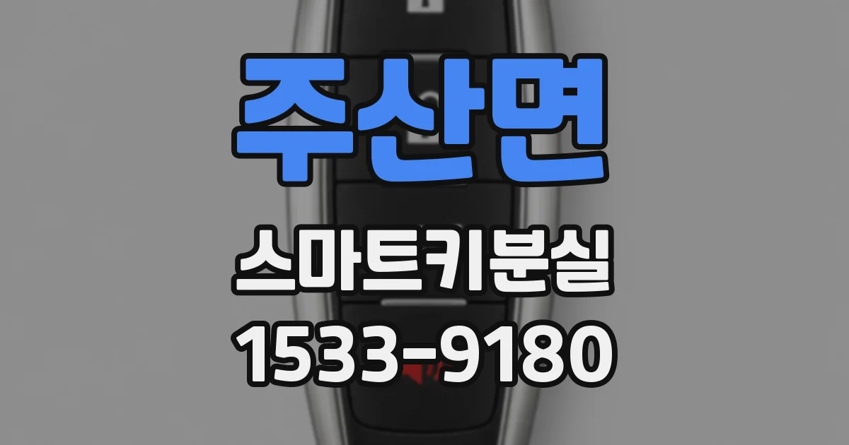 주산면 스마트키분실