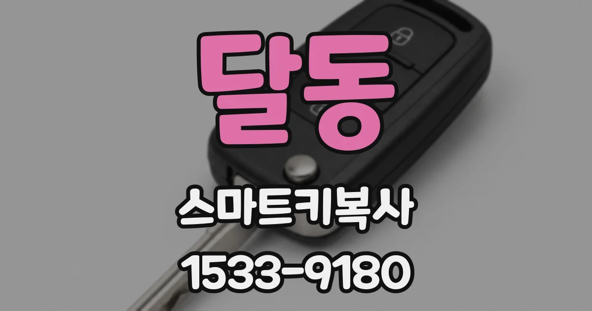 달동 스마트키복사