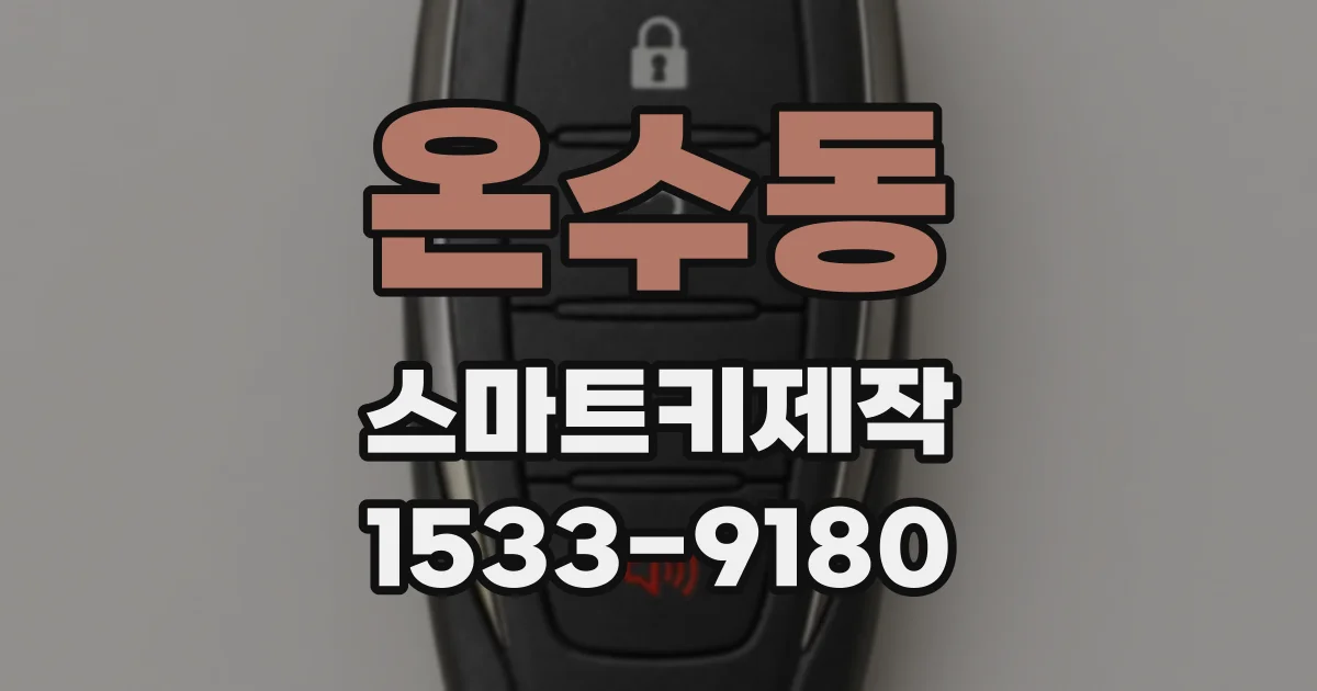 온수동 스마트키제작