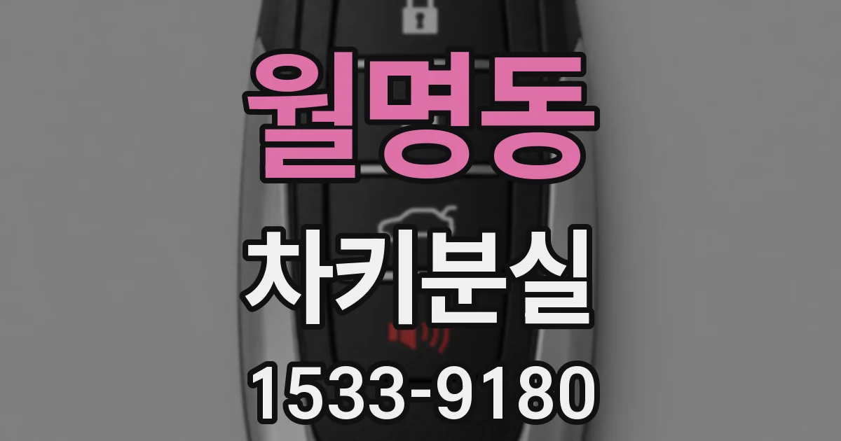 월명동 차키분실
