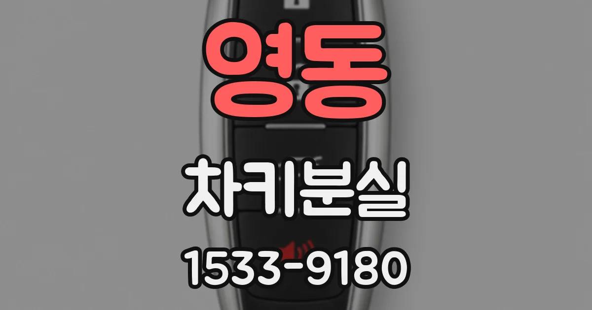 영동 차키분실