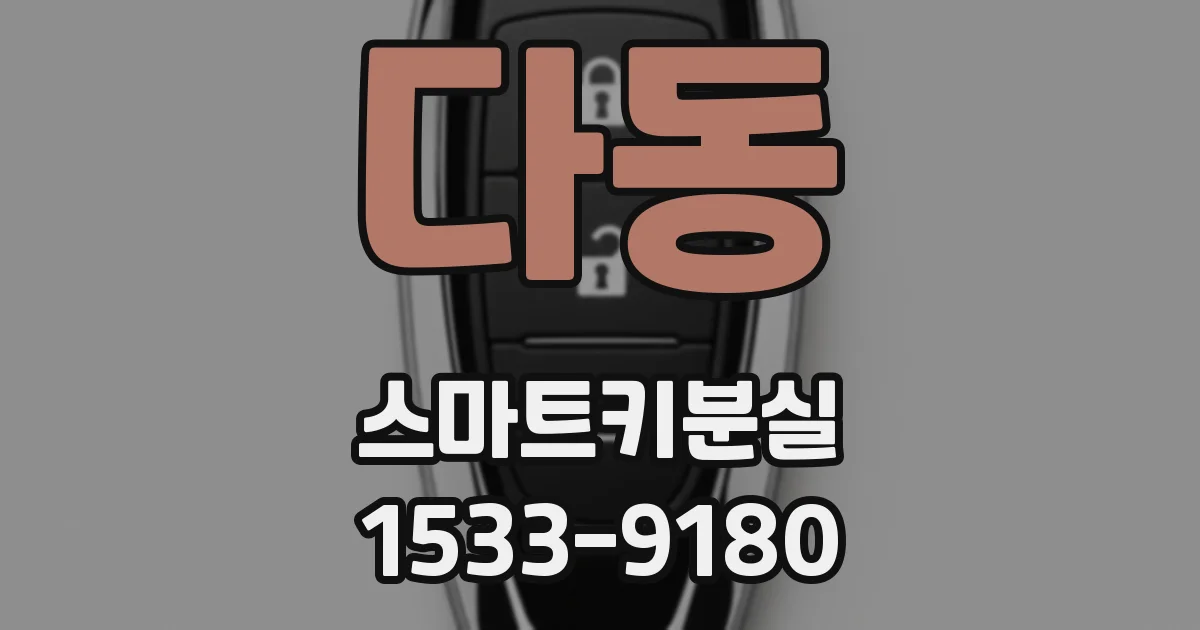 다동 스마트키분실