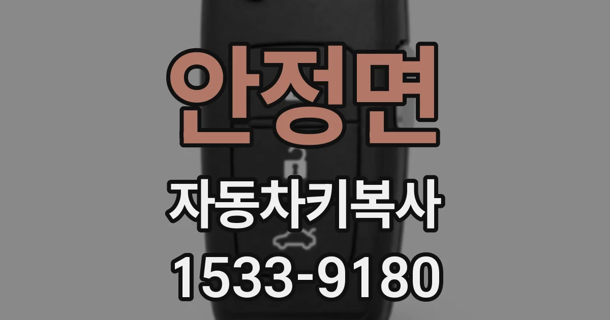 안정면 자동차키복사