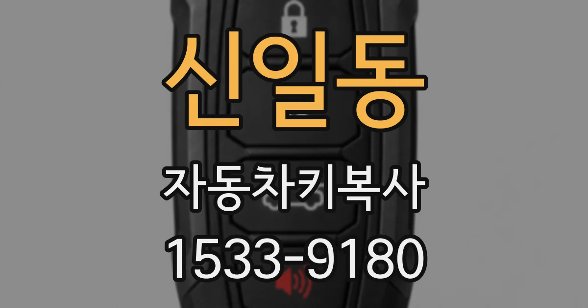 신일동 자동차키복사