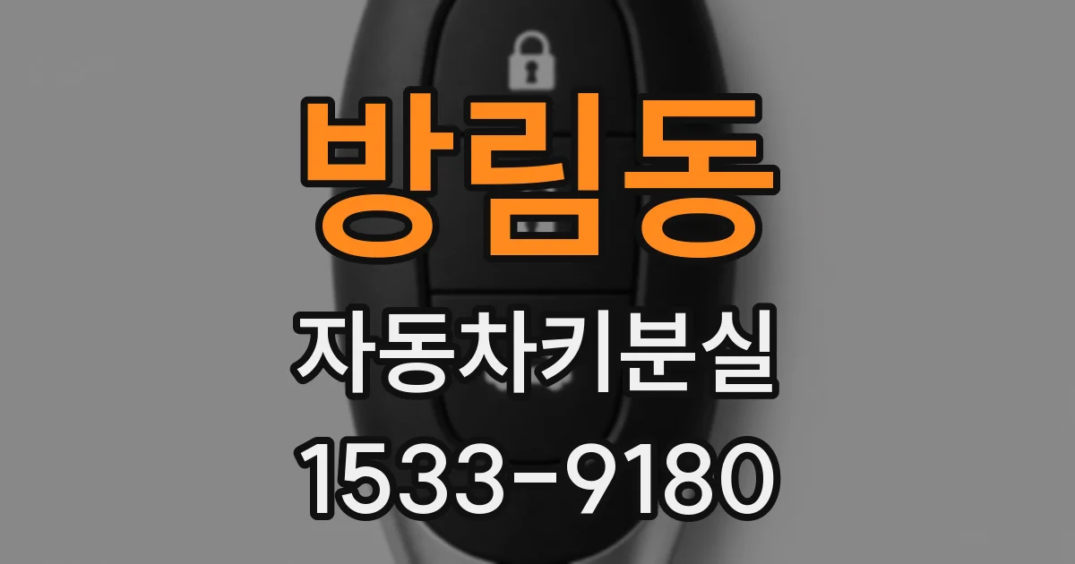 방림동 자동차키분실