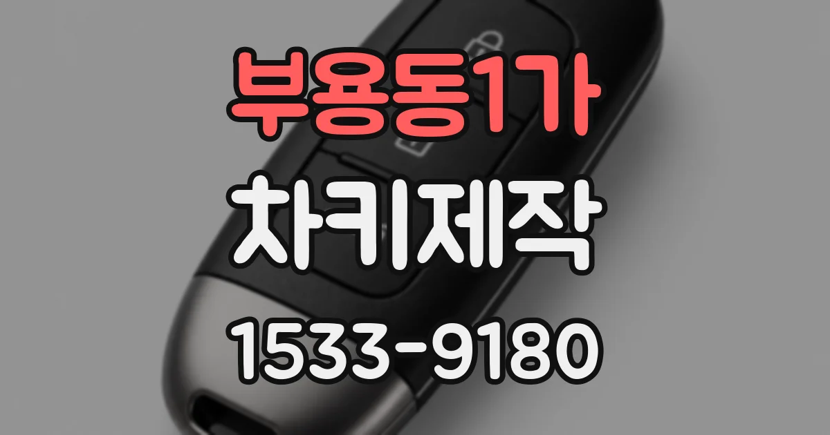 부용동1가 차키제작