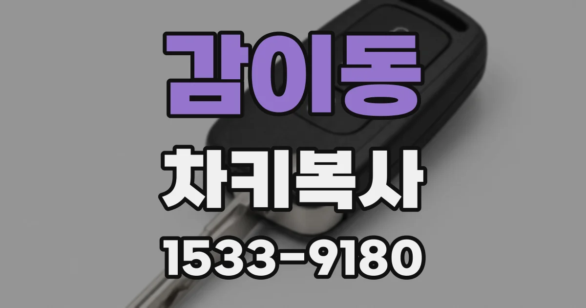 감이동 차키복사