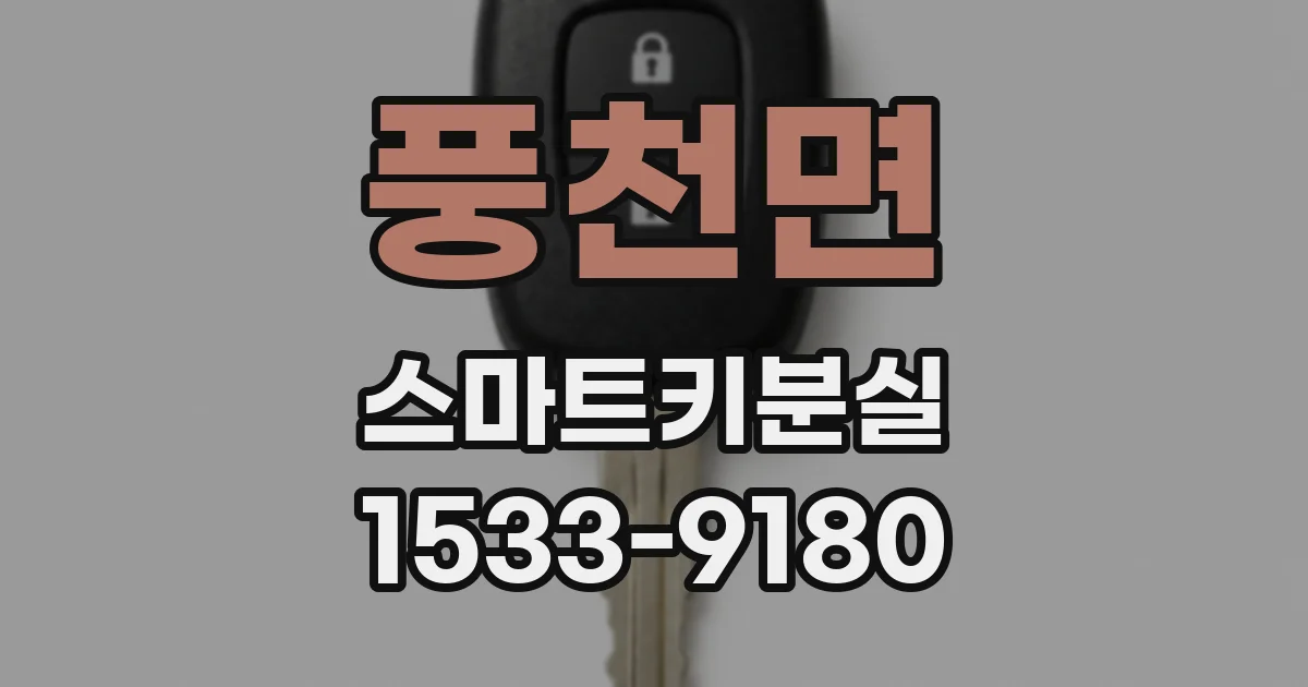 풍천면 스마트키분실