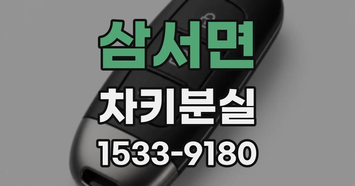 삼서면 차키분실