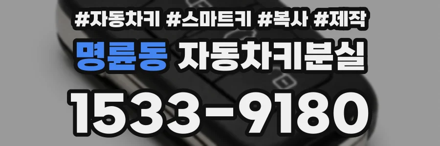 명륜동 자동차키분실