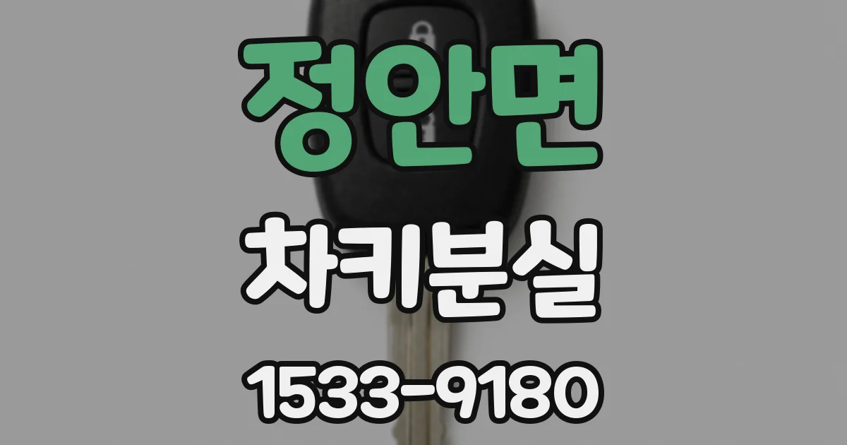 정안면 차키분실