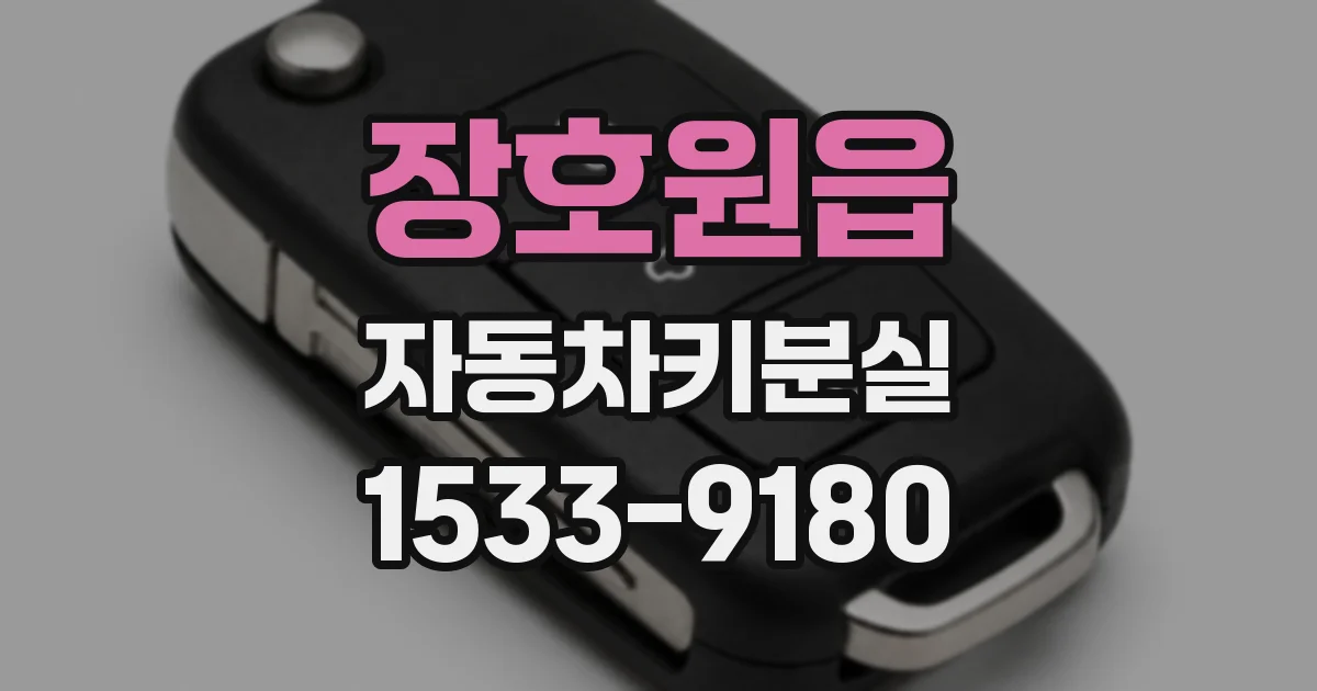 장호원읍 자동차키분실