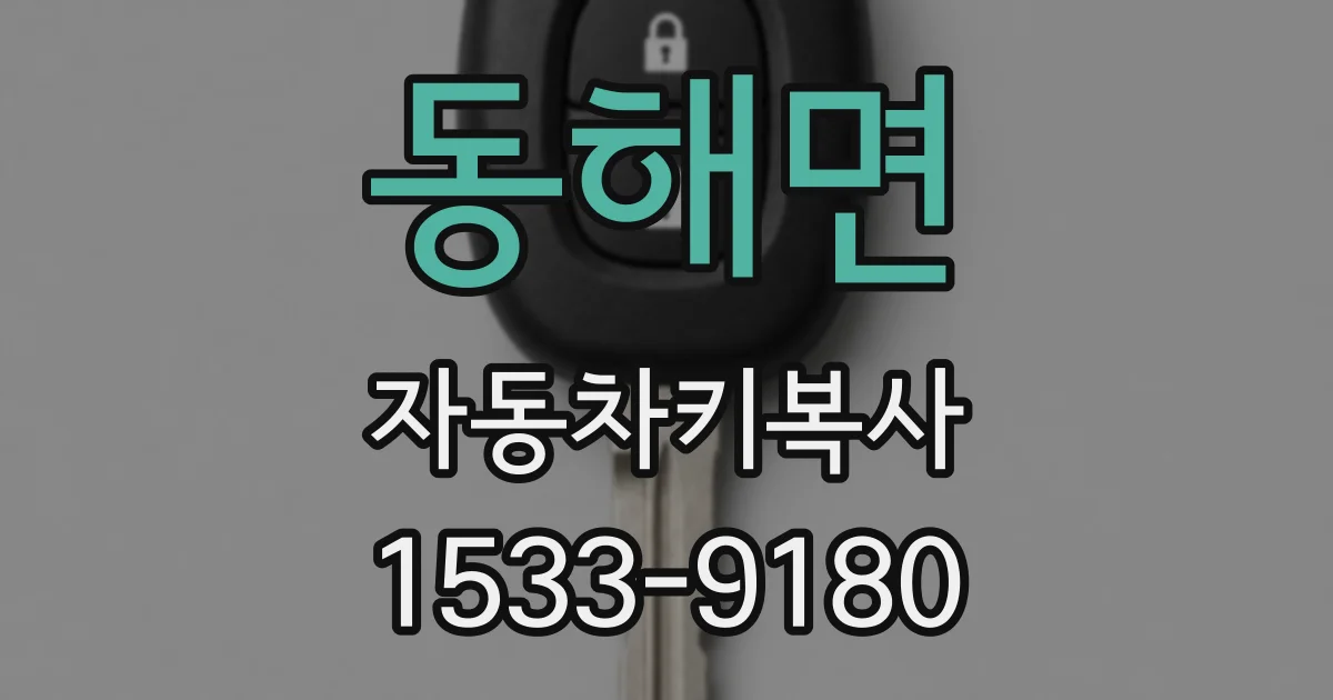 동해면 자동차키복사
