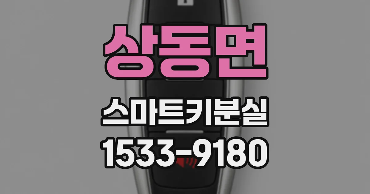 상동면 스마트키분실