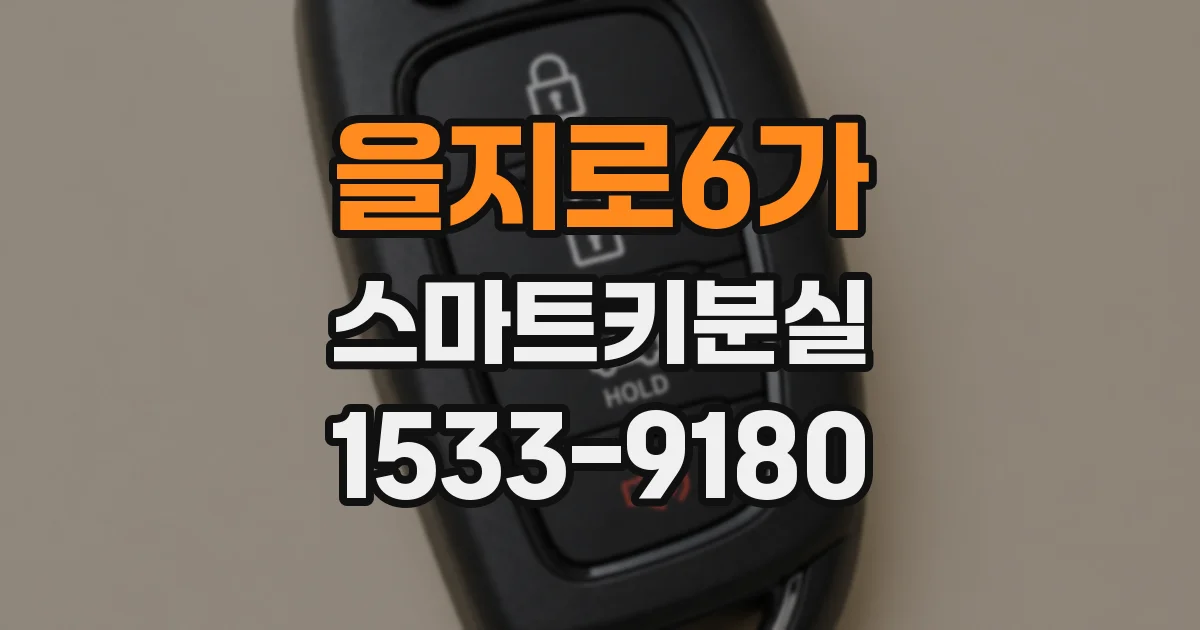 을지로6가 스마트키분실