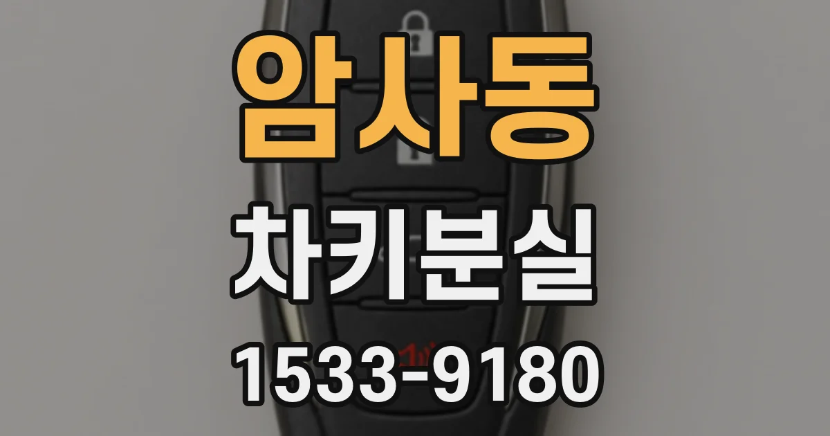 암사동 차키분실