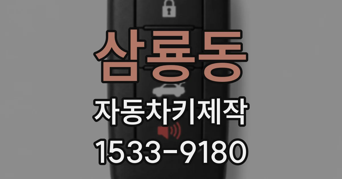 삼룡동 자동차키제작