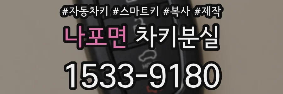 나포면 차키분실
