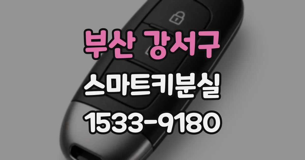 부산 강서구 스마트키분실
