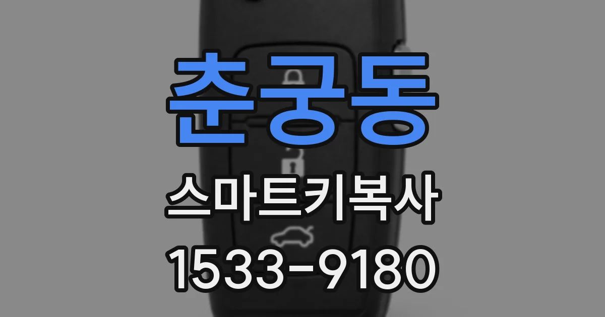 춘궁동 스마트키복사