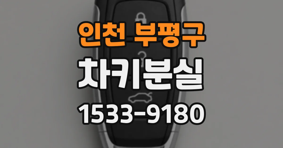 인천 부평구 차키분실