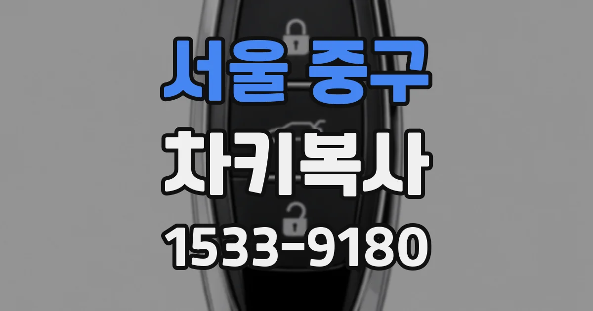 서울 중구 차키복사