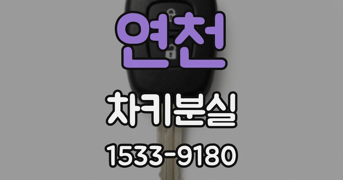 연천 차키분실