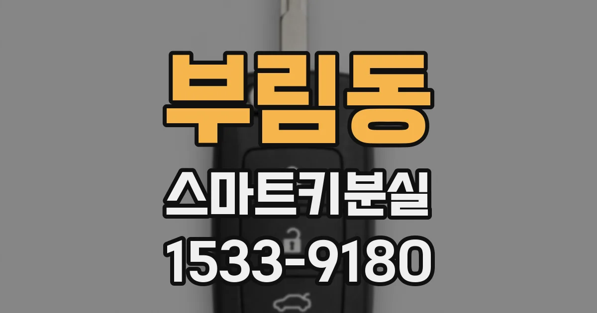 부림동 스마트키분실