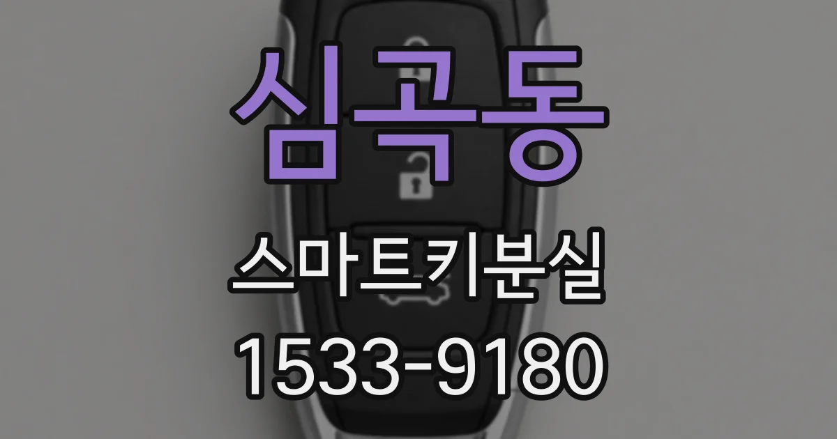 심곡동 스마트키분실