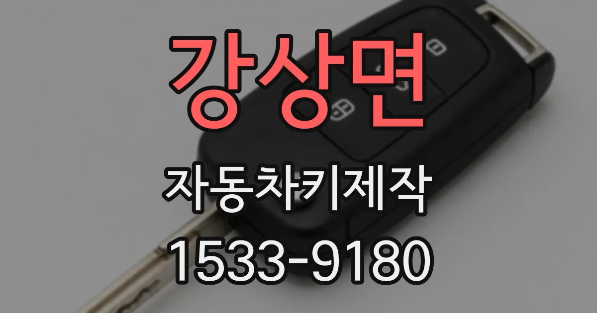 강상면 자동차키제작