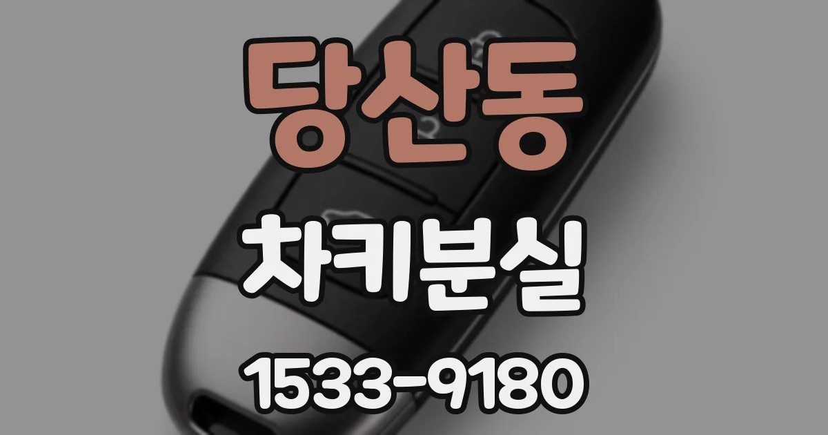 당산동 차키분실