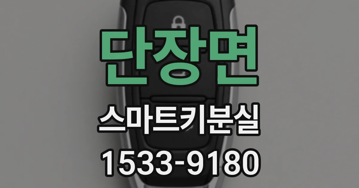 단장면 스마트키분실