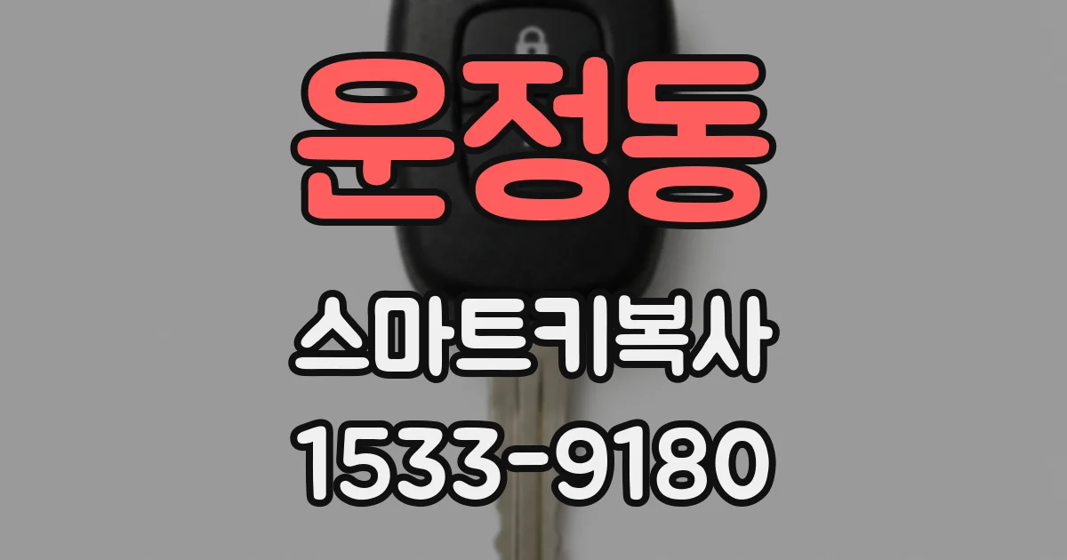 운정동 스마트키복사