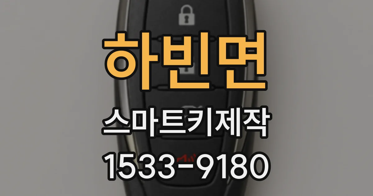 하빈면 스마트키제작