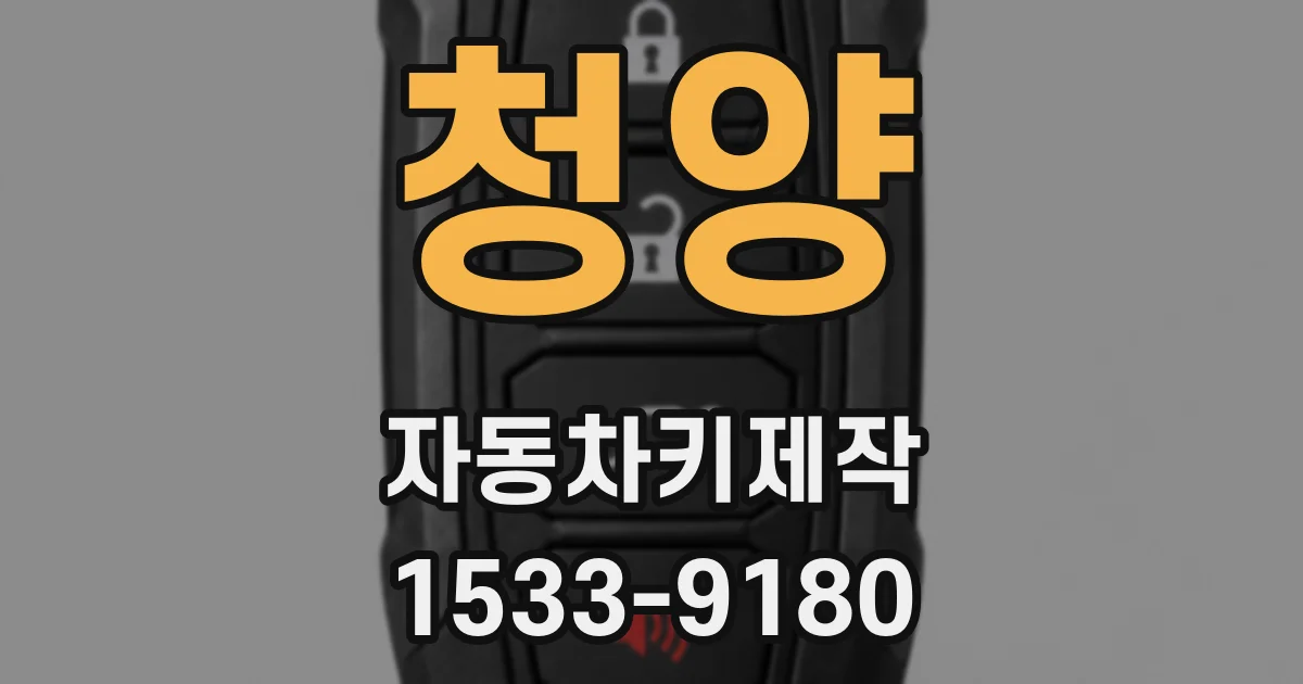 청양 자동차키제작
