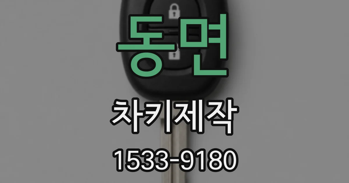 동면 차키제작