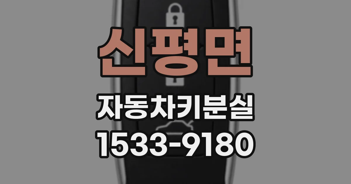 신평면 자동차키분실