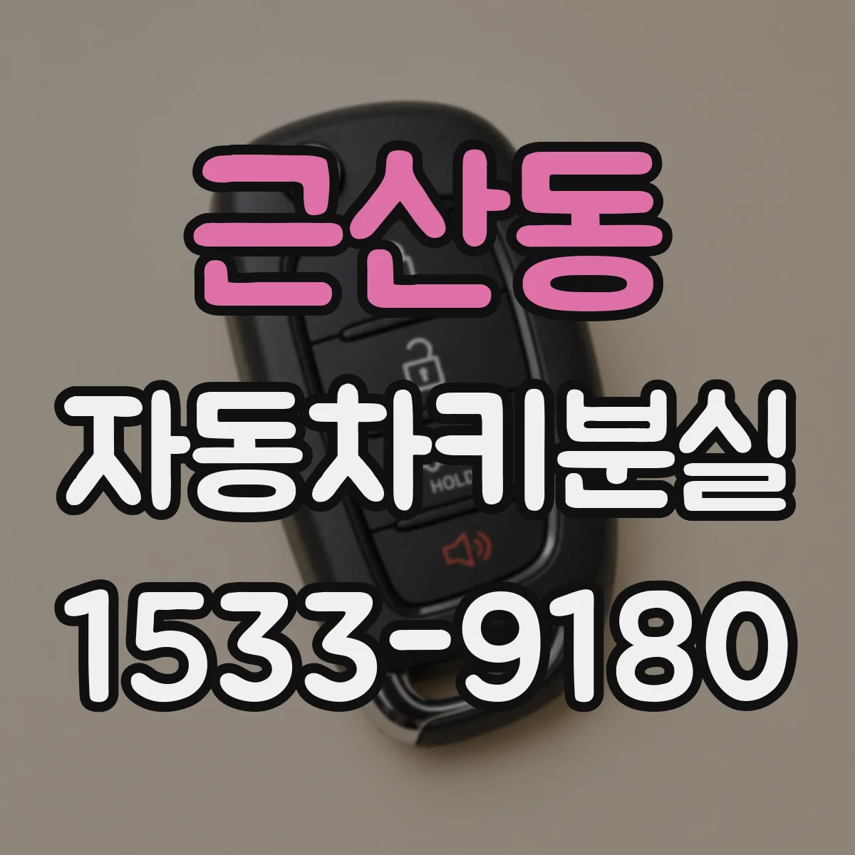 근산동 자동차키분실