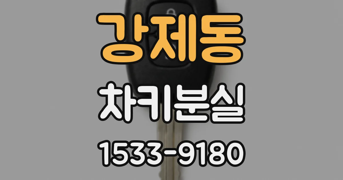 강제동 차키분실