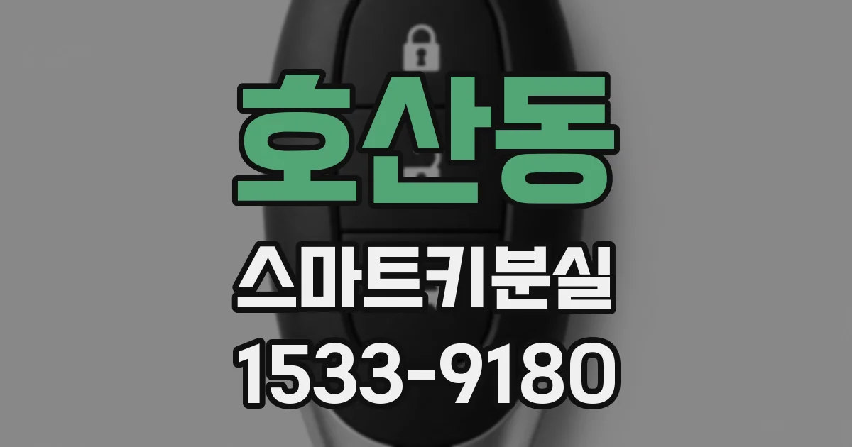 호산동 스마트키분실