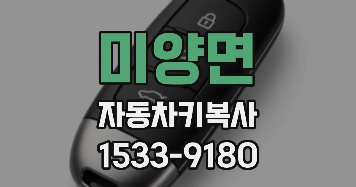 미양면 자동차키복사