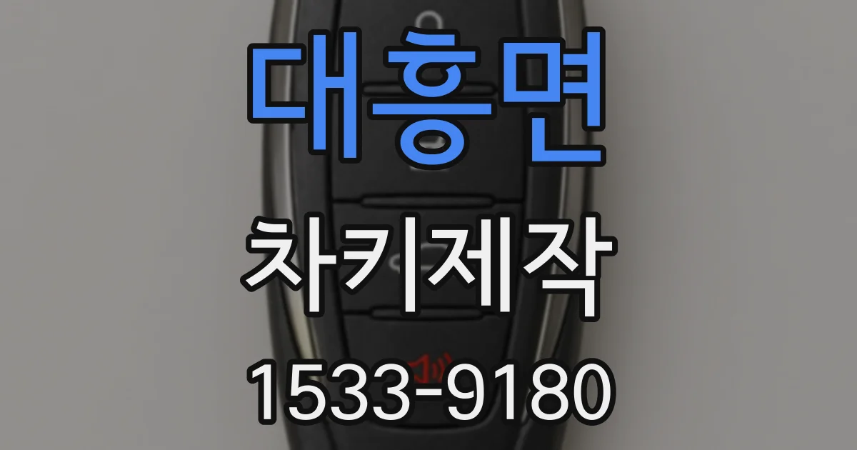 대흥면 차키제작